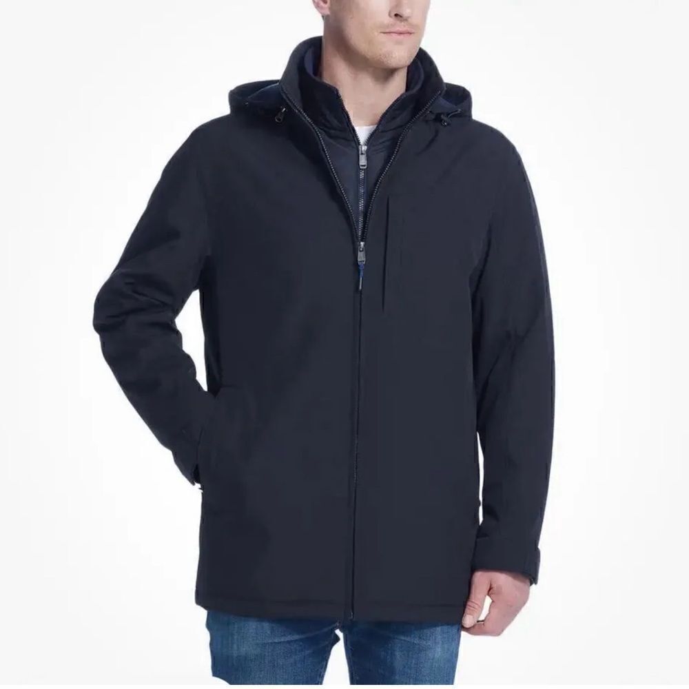 NWT Weatherproof Men’s Ultra Tech Jacket Black Size Medium.